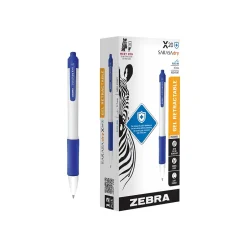 Zebra Sarasa Dry X20+ Retractable Gel Pen, Medium Point, 0.7mm, Blue Ink, Dozen (41620) Hot