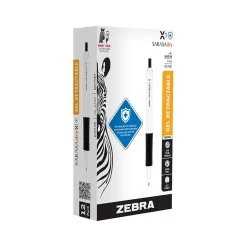 Zebra Sarasa Dry X1+ Retractable Gel Pen, Medium Point, 0.7mm, Black Ink, Dozen (41510) Hot