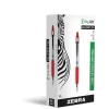 Zebra Z-Grip Max Retractable Ballpoint Pen, Medium Point, 1.0mm, Red Ink, Dozen (22430) Clearance