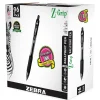 Zebra Z-Grip Retractable Ballpoint Pen, Medium Point, 1.0mm, Black Ink, 96/Pack (22196) Clearance