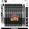 Zebra Z-Grip Retractable Ballpoint Pen, Medium Point, 1.0mm, Black Ink, 18 Pack (ZEB22218) Online
