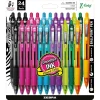 Zebra Z-Grip Retractable Ballpoint Pen, Medium Point, 1.0mm, Assorted Ink, 24 Pack (12271) Discount