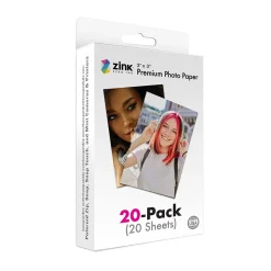 Best 2" x 3" Premium Glossy Instant Photo Paper 20 Pack Compatible with Polaroid Snap, Snap Touch & More Photo Paper