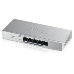 ZyXEL GS1200-5HPv2 Managed 5-Port Gigabit PoE+ Desktop Ethernet Switch, Gray* Ethernet Switches & Splitters
